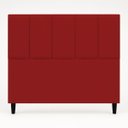Ver imagem 5 de Cabeceira Classic Casal 140cm para Quarto Cama Decorativa Moderna Elegante Suede Vermelho