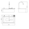 Cuba Completa Gourmet Multifuncional, Lava Copos em Inox Escovada Grascan - 3