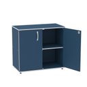 Ver imagem 4 de Armario Baixo 02 Portas Pivotante AB700MX-32 Cinza/Azul