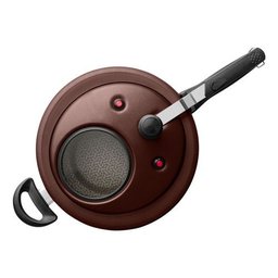 Panela de Pressão 6 Litros Grande com Visor Chocolate Mta - 5