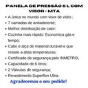 Ver imagem 6 de Panela de Pressão 6 Litros Grande com Visor Chocolate Mta