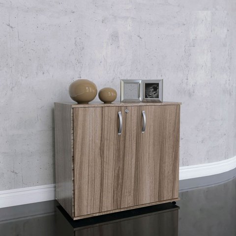 Armario Baixo 02 Portas Pivotante AB700MX-32 Marrom/Walnut