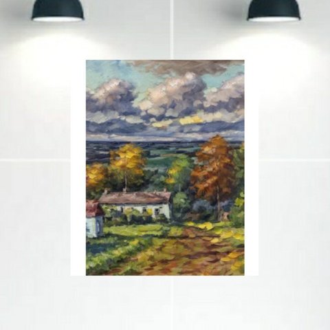 Quadro Decorativo Tela Canvas Paisagens Ref:qbpa4 Lojall 90 X 60 Cm Borda Infinita