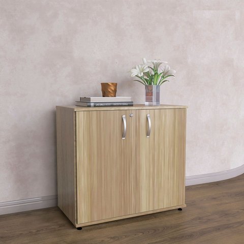 Armario Baixo 02 Portas Pivotante AB700MX-32 Marrom/Noce Marromle