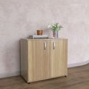 Ver imagem 1 de Armario Baixo 02 Portas Pivotante AB700MX-32 Marrom/Noce Marromle