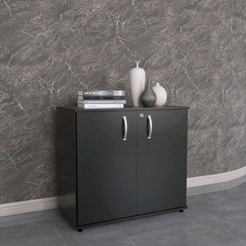 Armario Baixo 02 Portas Pivotante AB700MX-32 Preto