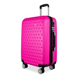 Mala de Viagem Média 23kg Despachada Expansiva Rígida Rodas Duplas 360º Cadeado Tsa Gladiador C1m: P - 2