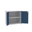 Ver imagem 3 de Armario Baixo 02 Portas Pivotante AB700MX-32 Cinza/Azul