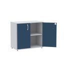 Ver imagem 6 de Armario Baixo 02 Portas Pivotante AB700MX-32 Cinza/Azul