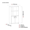 Ver imagem 5 de Armario Misto para Escritório 02 Portas Pivotante
