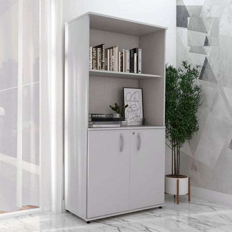 Armario Misto 02 Portas Pivotante AM1600MX-33 Cinza