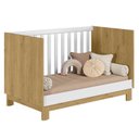 Ver imagem 3 de Quarto de Bebê Americano 6 Portas Com berço Americano Mini Cama Q Encanto Slim Freijó Branco Acetina