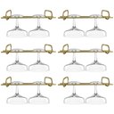 Ver imagem 1 de Kit 6 Organizadores Porta Taças 25cm Pendurar Dourado