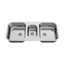 Ver imagem 1 de Cuba Tripla para Pia de Cozinha Gourmet em Aço Inox 93cm X 40cm X 18cm Polida Ghelplus.