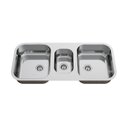 Ver imagem 1 de Cuba Tripla para Pia de Cozinha Gourmet em Aço Inox 93cm X 40cm X 18cm Polida Ghelplus.