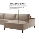 Ver imagem 5 de Sofá Grécia 4 Lugares com Chaise Bouclê 2,70m Yescasa
