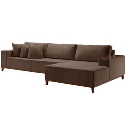 Sofá Grécia 4 lugares com Chaise Bouclê 2,70M - 3
