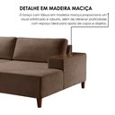 Ver mais imagens de Sofá Grécia 4 lugares com Chaise Bouclê 2,70M