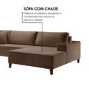Ver imagem 5 de Sofá Grécia 4 Lugares com Chaise Bouclê 2,70m Yescasa