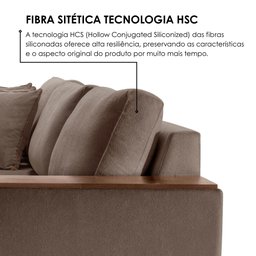 Sofá Grécia 4 lugares com Chaise Bouclê 2,70M - 7