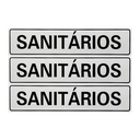 Ver imagem 1 de Combo 3 Placas De Sinalização Sanitários 30x7 Acesso - B-502 F9e