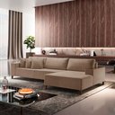 Ver imagem 1 de Sofá Grécia 4 Lugares com Chaise Veludo 2,70m Yescasa