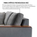 Ver imagem 7 de Sofá Grécia 4 lugares com Chaise Veludo 2,70M