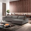 Ver imagem 2 de Sofá Grécia 4 lugares com Chaise Bouclê 2,90M