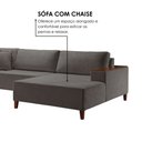 Ver imagem 5 de Sofá Grécia 4 Lugares com Chaise Bouclê 2,90m Yescasa