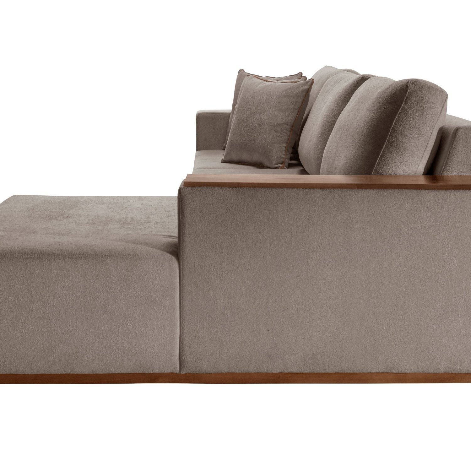 Sofá com Chaise 4 Lugares Linho 290 Cm Grécia - 5