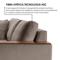 Sofá Grécia 4 lugares com Chaise Linho 2,90M - 5