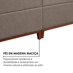Sofá Grécia 4 lugares com Chaise Linho 2,90M - 8