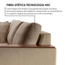 Ver imagem 7 de Sofá com Chaise 4 Lugares Linho Bege Grécia 290cm Yescasa