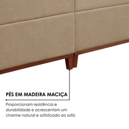 Sofá Grécia 4 lugares com Chaise Linho 2,90M - 10