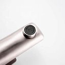 Ver imagem 5 de Torneira Luxo Inox Lavatório Bancada Baixa Monocomando Escovada Inox Cromada