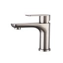 Ver imagem 3 de Torneira Luxo Inox Lavatório Bancada Baixa Monocomando Escovada Inox Cromada