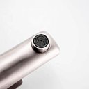 Ver imagem 5 de Torneira Luxo Inox Lavatório Bancada Baixa Monocomando Escovada Inox Cromada