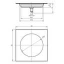 Ver imagem 6 de Ralo Click 15x15 Cm Inox Ideal para Uso em Boxes e Chuveiros em Geral Cromada