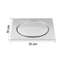 Ver imagem 4 de Ralo Click 15x15 Cm Inox Ideal para Uso em Boxes e Chuveiros em Geral Cromada