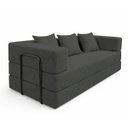Ver imagem 1 de Sofa Cama 2 Lugares Virginia 185cm Boucle Sofa na Caixa Chumbo