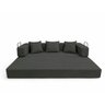 Sofa Cama 2 Lugares Virginia 185cm Boucle Sofa na Caixa Chumbo - 3