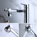 Ver imagem 7 de Torneira Inox Bancada Articulada e Giratória Monocomando Inox