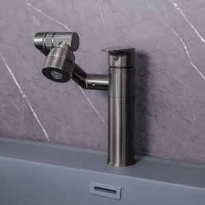 Torneira Inox Bancada Articulada e Giratória Monocomando Inox