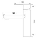 Ver imagem 2 de Torneira Luxo Inox Lavatório Bancada Baixa Monocomando Escovado Inox Cinza Grascan