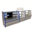 Ver imagem 2 de Balcão Expositor Vitrine Comercial Azul 140cm