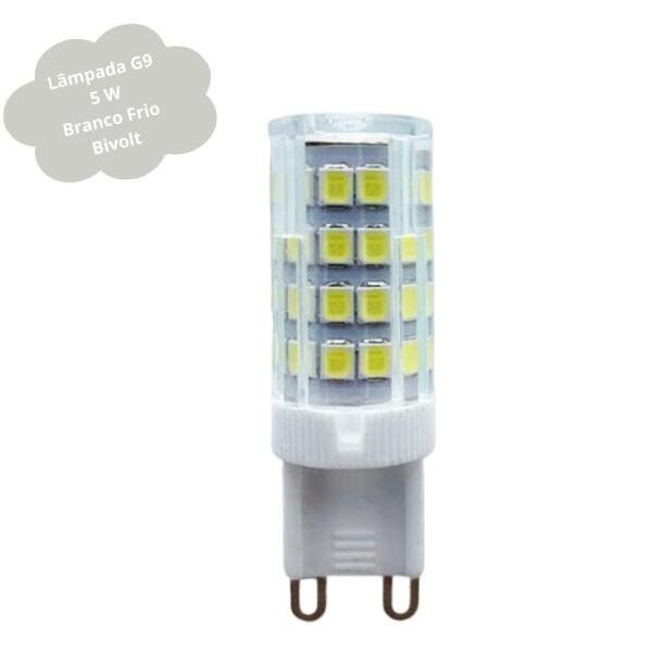 Kit 40 Lâmpadas De Led G9 5W Branco Frio (6000K) - 3