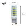 Kit 40 Lâmpadas De Led G9 5W Branco Frio (6000K) - 7