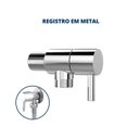 Ver imagem 5 de Kit Ducha Higiência Linha Metal 1/4 de Volta Metal Cinza/Cromado