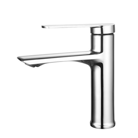 Torneira Metal Lavatório Bancada Bica Baixa Monocomando Metal Grascan Cinza/Cromado
