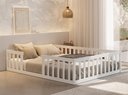 Ver imagem 1 de Cama Cercadinho de Chão Queen Branco Nemargi
